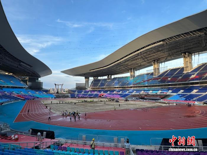 广东奥体中心提前35小时完成转场创全运会新纪录